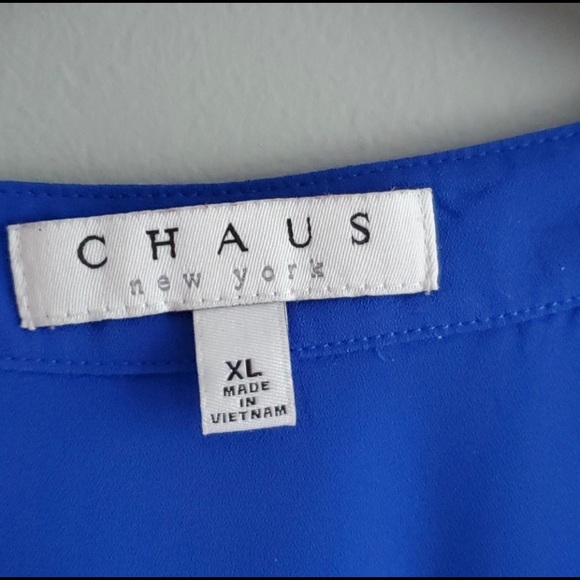 Chaus New York Royal Blue Top - Picture 6 of 9